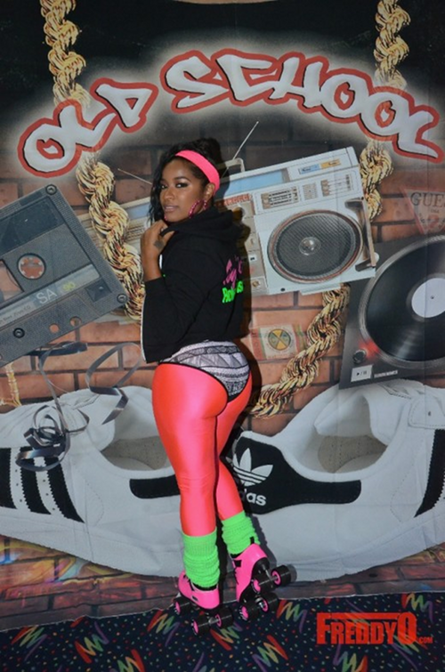 toya wright 80s party